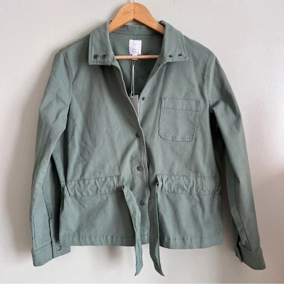 LC Lauren Conrad Tie Waist Utility Jacket Size Medium - Picture 2 of 11